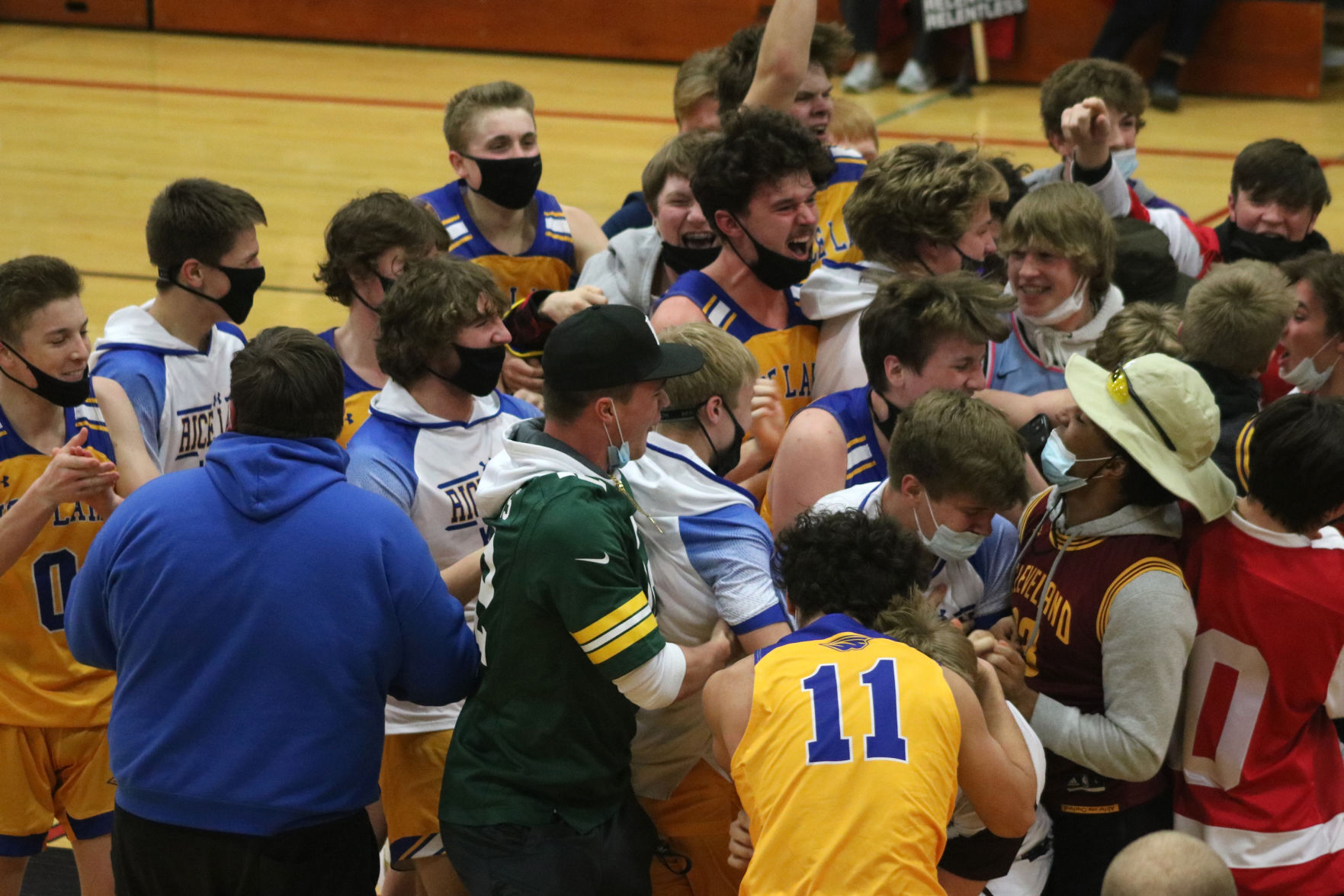 Rice Lake boys basketball at Medford 2-25-21